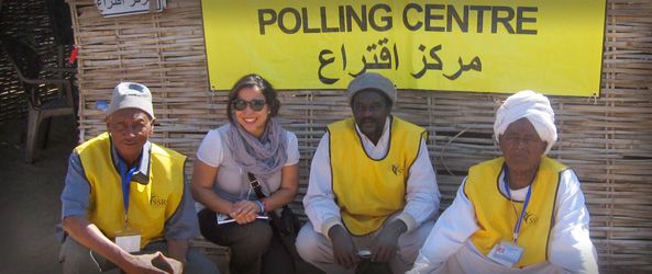 The UN Mission in Darfur Special Panel for the South Sudan referendum with polli